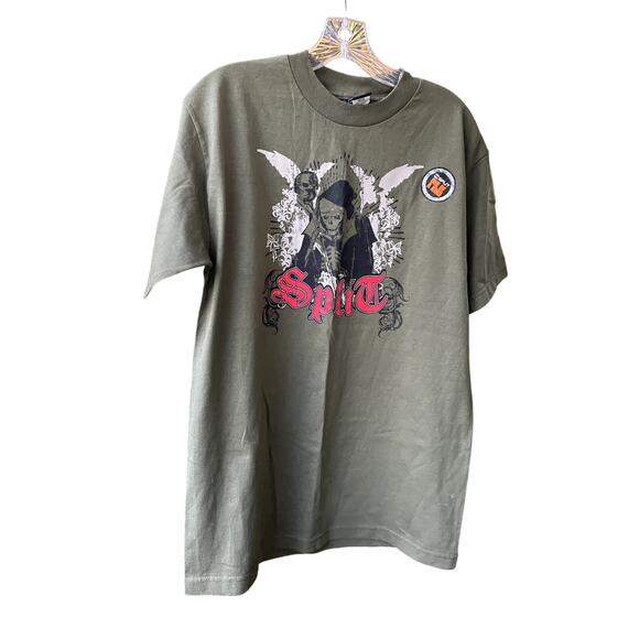 Rare Split One of a Kind Skateboard Logo T-Shirt Size M - Picture 1 of 5